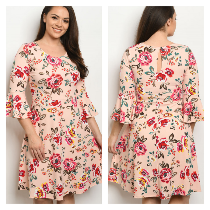 Curve Floral Dress