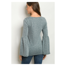 Ribbed Knit Bell Top