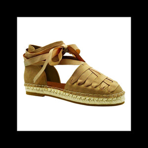 Laced Espadrille Sandal