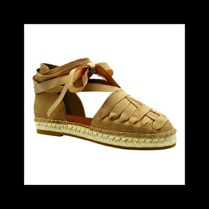 Laced Espadrille Sandal