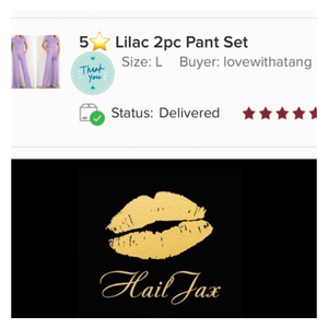 2 Piece Solid Pant Set