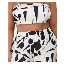 Curve Abstract Pant Set