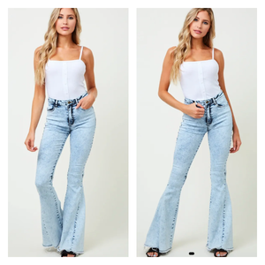 Super Flare Acid Wash Denim