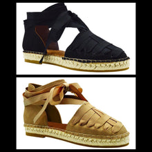 Laced Espadrille Sandal