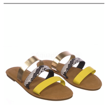 Yellow Gold Snake Effect Slides