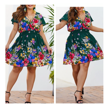 Curve Floral Dress