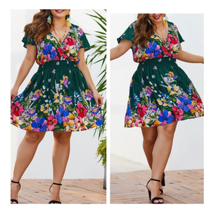 Curve Floral Dress