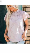 Geo Lace Blouse