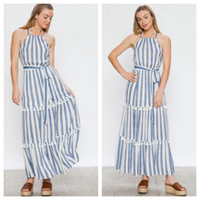 Halter Striped Maxi