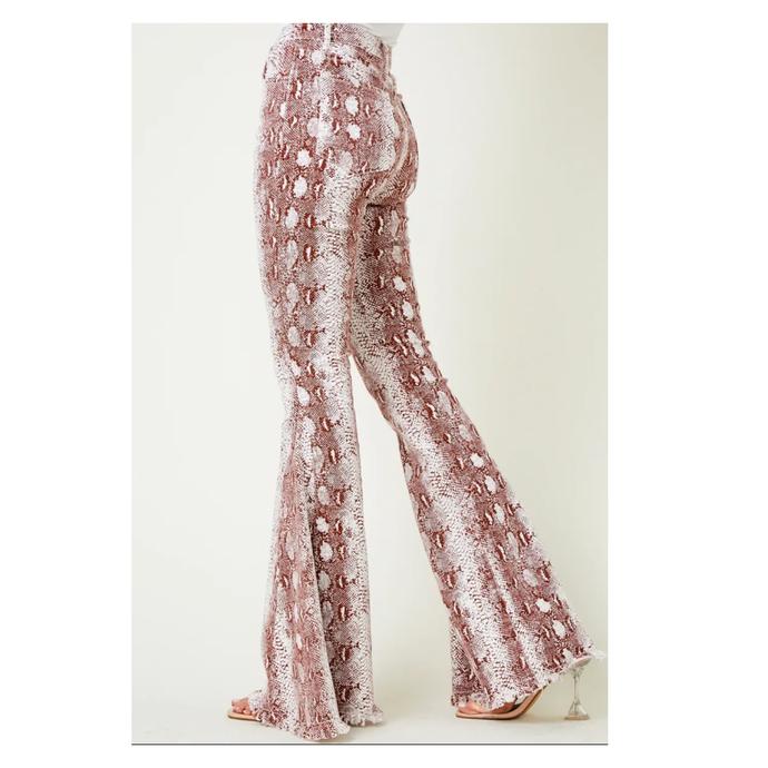 Super Flare Snake Effect Denim