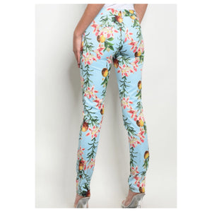 Floral Skinny Pants