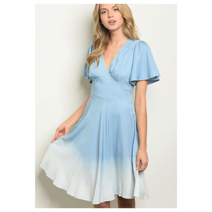 Ombré Chambray Dress