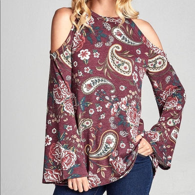 Cold Shoulder Bell Top