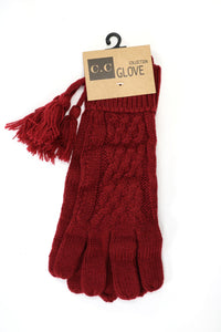 C.C Cable Knit Glove