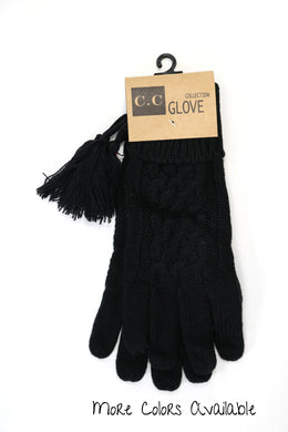 C.C Cable Knit Glove